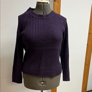 Christopher & Banks Purple Crew Neck Sweater